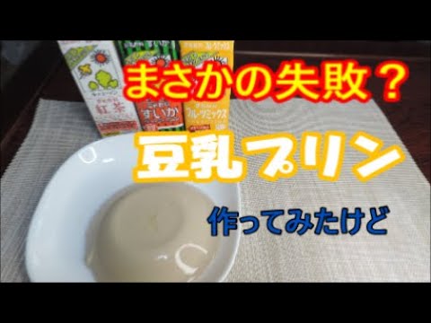 豆乳プリンを作ってみた【キッコーマン豆乳公式レシピ】家事ヤロウ初心者料理