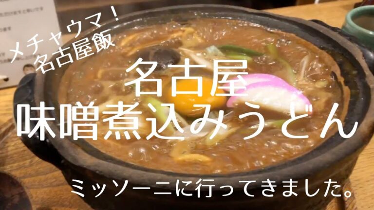 名古屋飯の定番「味噌煮込みうどん」。ミッソーニさんで食べてきたら美味かったです。