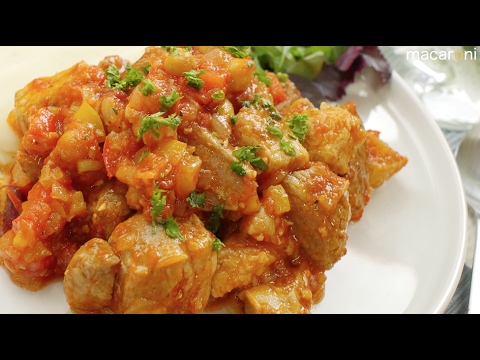 もはやビストロ！「炊飯器で豚バラブロックのバスク風煮込み」の作り方