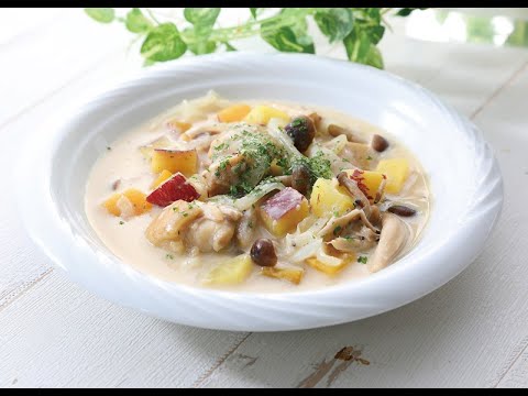 21 42_若鶏モモとさつま芋のクリーム煮