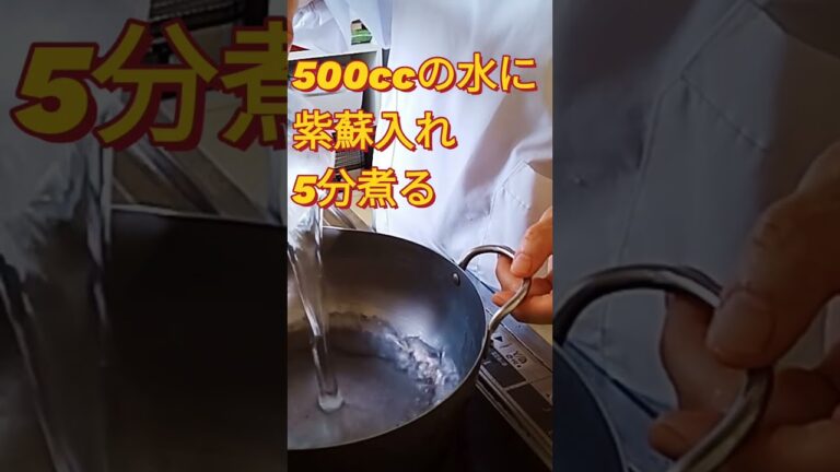 【青紫蘇ジュース】健康ドリンクの簡単な作り方　#shorts 　#cooking