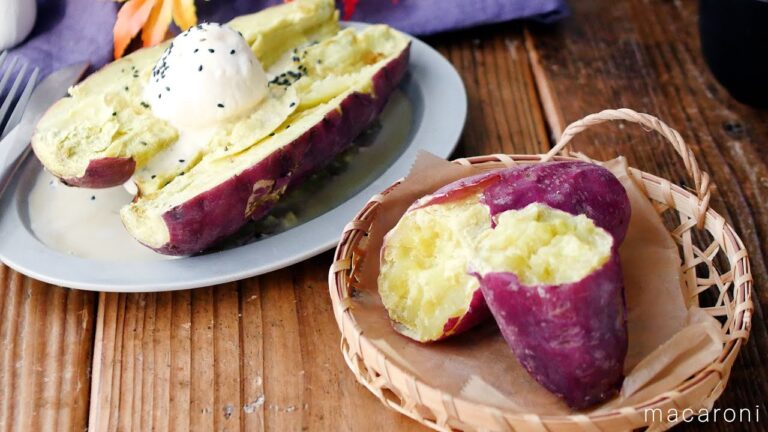 【焼かない焼き芋】レンジで簡単！旬のさつまいもをおいしく味わう♪｜macaroni（マカロニ）