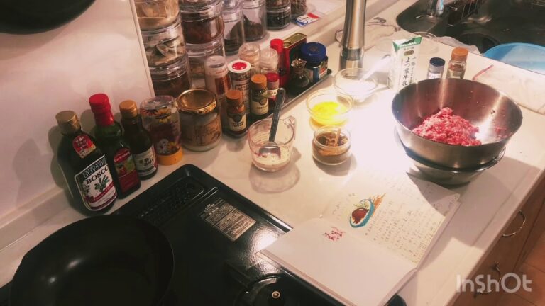 【肉汁ハンバーグの作り方】【低糖質レシピ】焼くまでの工程※レシピはコメント欄に貼付