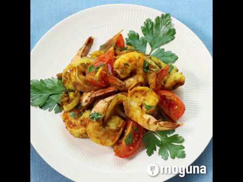 ぷりぷり海老とトマトのみずみずしさを味わおう トマトと海老のカレースパイス炒め ｜ moguna[モグナ]
