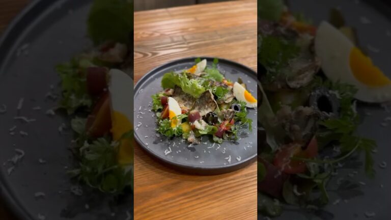 【ニース風サラダ】ホテルのコックが作る"小アジの自家製オイルサーディン〜ニース風サラダ〜"#小アジ#鯵#オイルサーディン#自家製オイルサーディン#ニース風サラダ#料理動画#フランス料理#イタリア料理