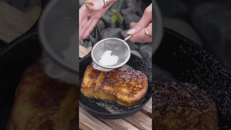 キャンプで作るフレンチトーストが美味しすぎて #camp #camping #キャンプ #料理