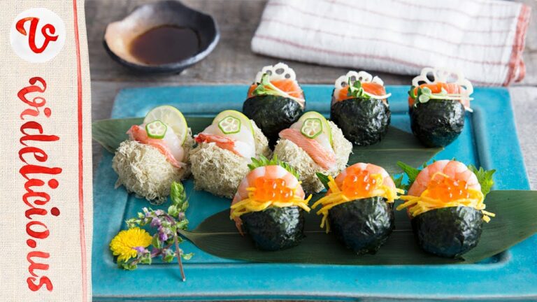 パクっと!!切れ目に具材がいっぱい！ひと口サイズで色鮮やかなぱっかん寿司♪|How to make sushi