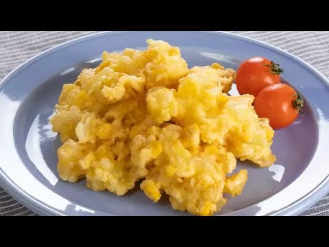 玉ねぎとコーンの落とし揚げ