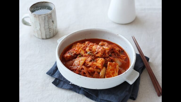 豆腐ドゥルチギ(豆腐とキムチの炒め/두부김치두루치기)_韓国料理レシピ(일어자막)JP ver.
