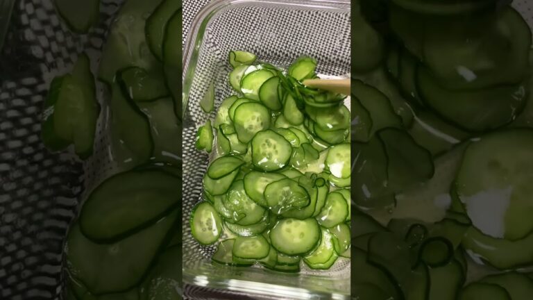 QUICK COOK ☆きゅうり酢の物レシピ②☆ 家庭菜園の採れたてキュウリを食べる  vegetables(cucumber) from farm 2023.06.12