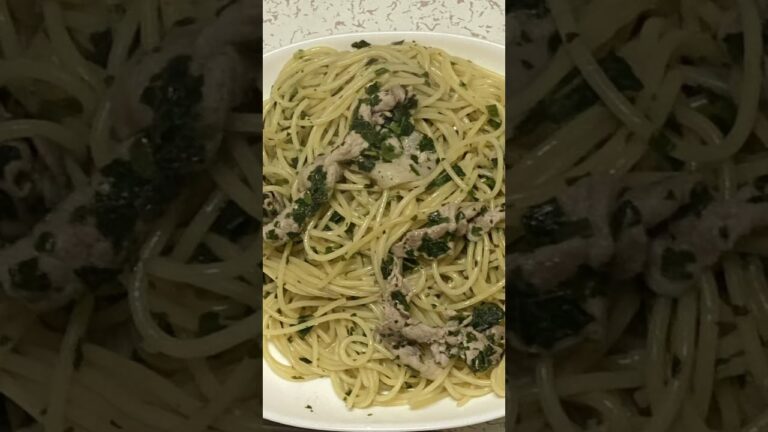 #パスタ #大葉しそ #大葉 #豚肉レシピ #豚肉料理 #豚肉