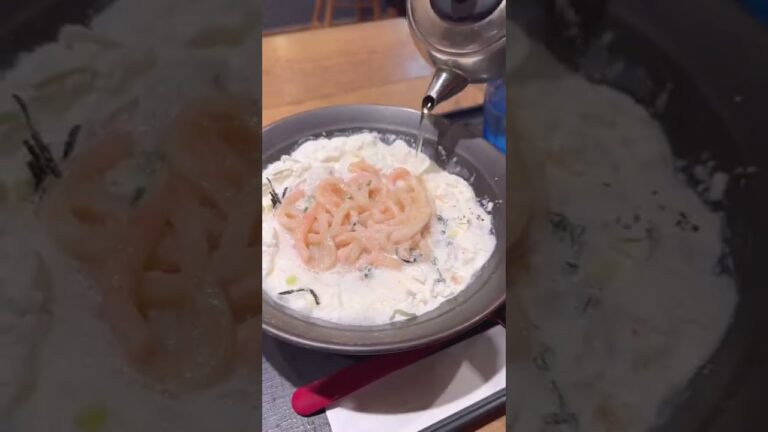 東京・渋谷の「山下本気うどん」で食べられる白い明太チーズクリームうどんが最高！