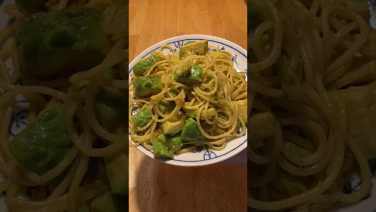 めんつゆでアボカド入り和風パスタ🍝