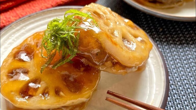 【こどもごはん】れんこんハンバーグ