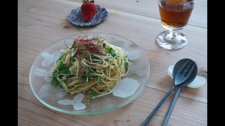 【暮らしのvlog】ひな祭りごはん/おうちカフェ/お昼ご飯にシラスと水菜のパスタ