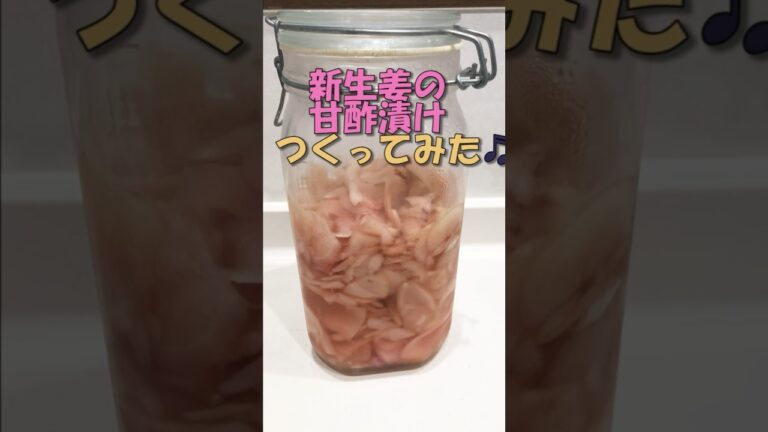 【常備菜】新ショウガの甘酢漬け作ってみた♪