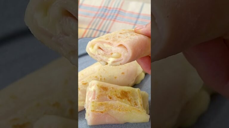 【モチモチとろ〜り】ハムチーズブリトーの作り方 #Shorts