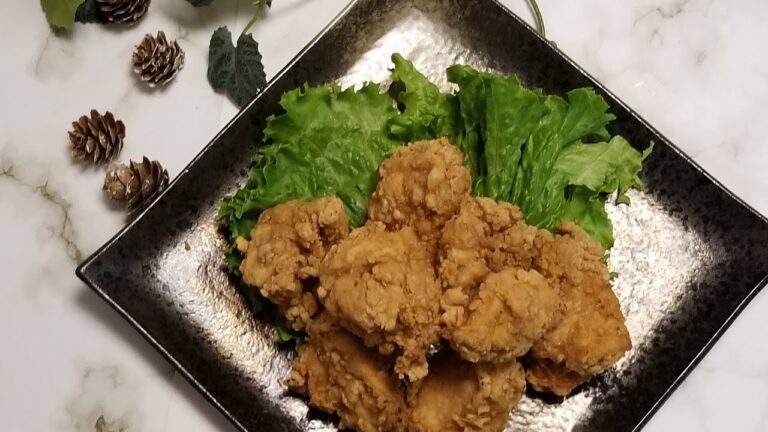 全粒粉入りの衣でむね肉なのにジューシーなから揚げ！