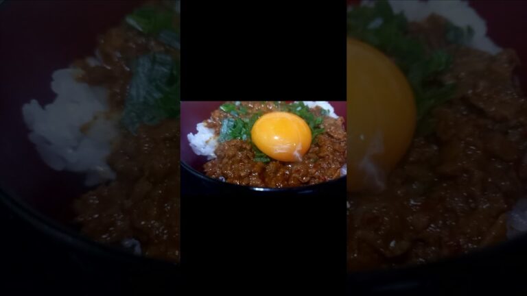 【昼呑み】辛いの大好きにはたまらない一品・・・【台湾丼】ご飯が進みます( ・д・)ホンマに #飯テロ #簡単  #shorts