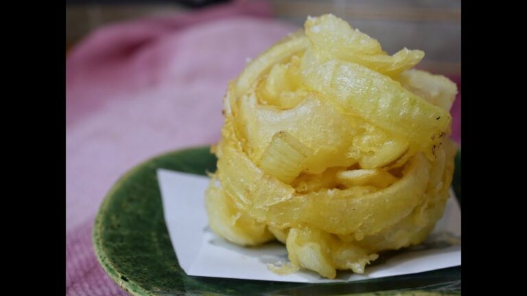 玉ねぎのかき揚げの作り方　How to make Onion tempura-kakiage