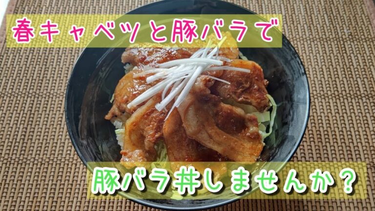 【豚バラ】今日は春キャベツと豚バラ丼にしませんか？#shorts