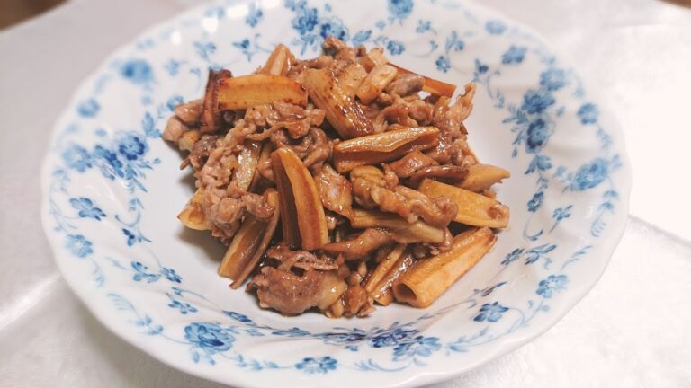 レンコンと豚こまのオイスターソース炒め【料理】