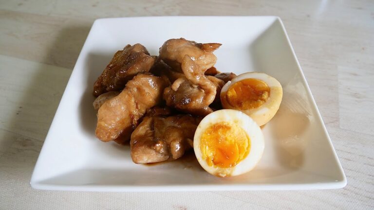〈鶏もも肉とゆで卵の照り焼き〉安定の美味しさ！！