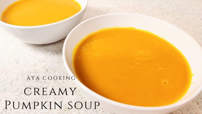 とろ〜り甘い！かぼちゃスープ★切って入れるだけの簡単レシピ🎃 さつまいも入り