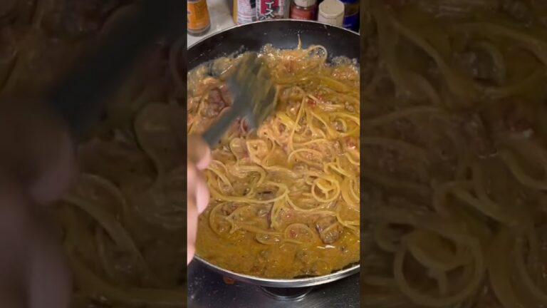 ミートクリームソースパスタ #shorts #パスタ
