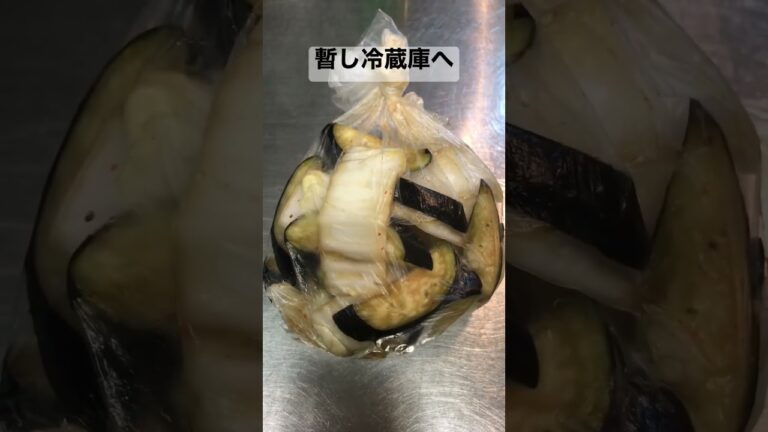 茄子と白菜の浅漬け　超手抜き【簡単おつまみ】 #shorts  #浅漬け