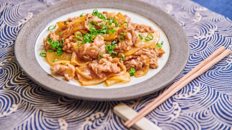 味しみひらひら大根と豚肉の青じそ炒め