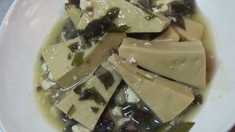 精進料理・高野豆腐含め煮