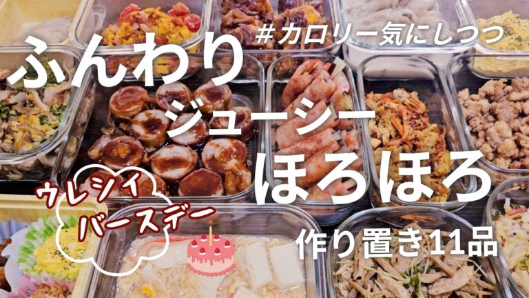 【作り置き11品】大人も子供も美味しく食べられる、カロリー考慮しつつの作り置き♪/白菜/ささみ/チヂミ/豆腐/肉巻き/チャーシュー