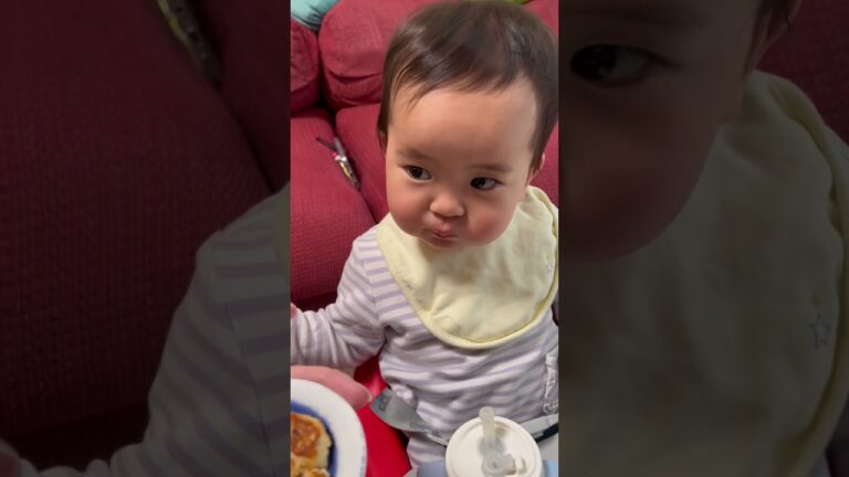はじめてのハヤシライス【1歳2か月】#shorts #赤ちゃん #baby #離乳食 #first #babyfood #hashedbeefrice
