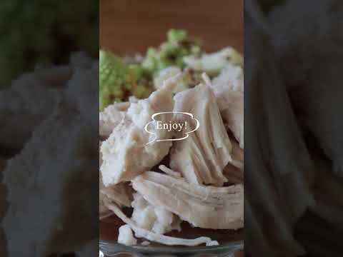 材料2つだけ！簡単＆柔らかい【塩麹サラダチキン】の作り方・レシピ #shorts