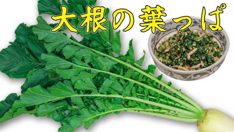 【大根の葉っぱ】簡単塩揉みだけで飯泥棒