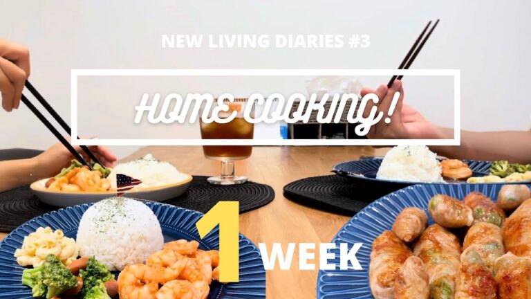 【ウチ飯】外食好きが作る一週間の自炊記録🧑🏽‍🍳🍳| 暮らしのvlog | new living diaries#3