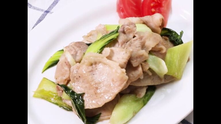 夏バテ防止にお酢のパワー ちんげん菜と豚肉の酢炒め ｜ moguna[モグナ]