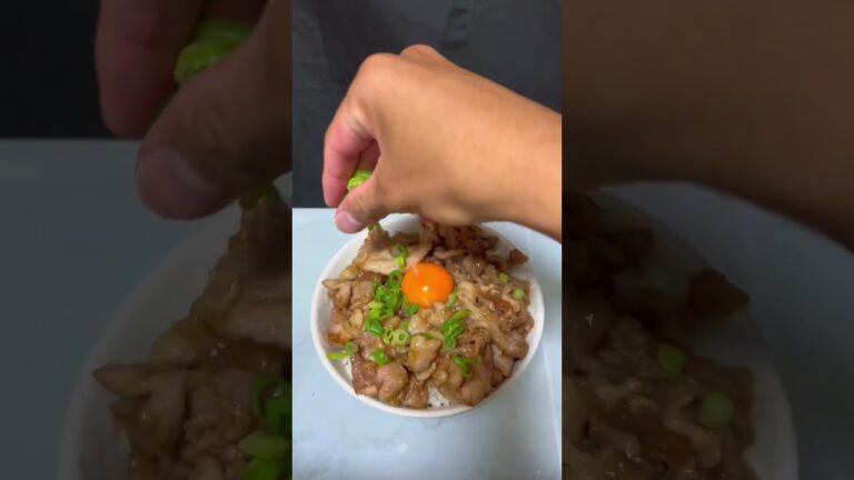 レンジで豚丼