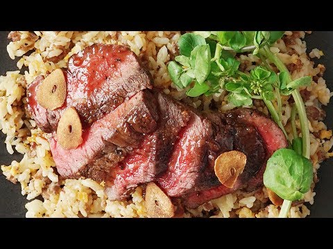 【メンズ飯】ガリガリガーリック肉ライス🍖