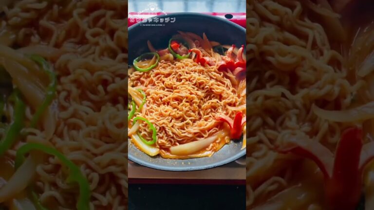 サッポロ一番塩ナポリタンがうまい #shorts