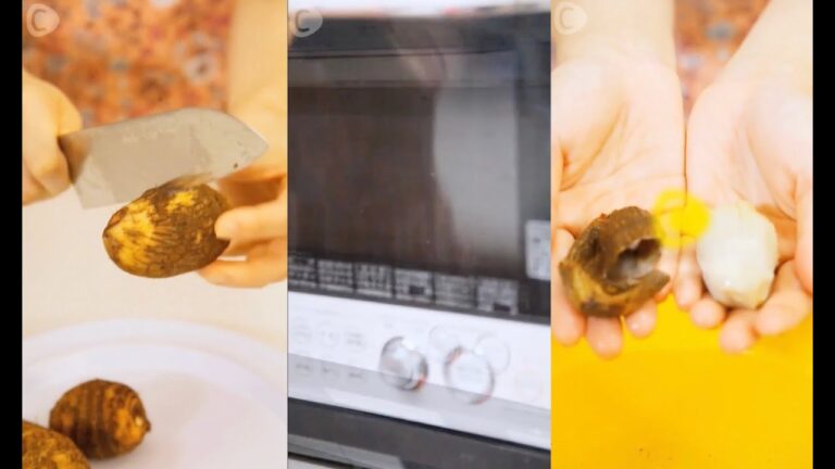 見てるだけで気持ちいい！！里芋の皮がつるんっとむける裏ワザ♡