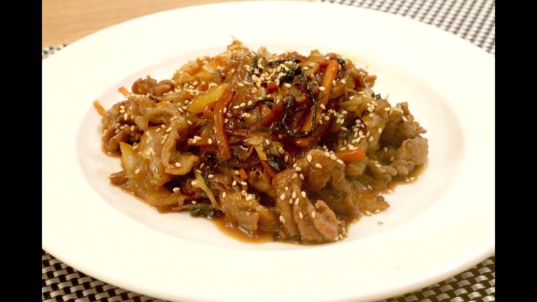 【韓国料理】プルコギポーク キムチ炒めの手料理レシピ動画