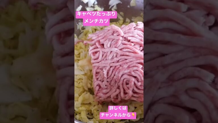 キャベツ入りメンチカツ