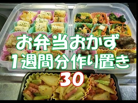 お弁当おかず　１週間分作り置き 【自家製冷食】 ３０　Lunch box side dish prepared for one week [homemade cold food] 30