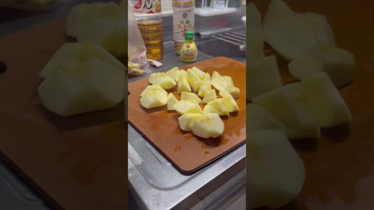【料理動画】さつまいもとリンゴのかんたん煮🍠🍎 #シンママ #料理動画  #りんご  #さつまいもレシピ