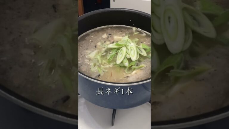鯖の水煮であったか簡単汁物