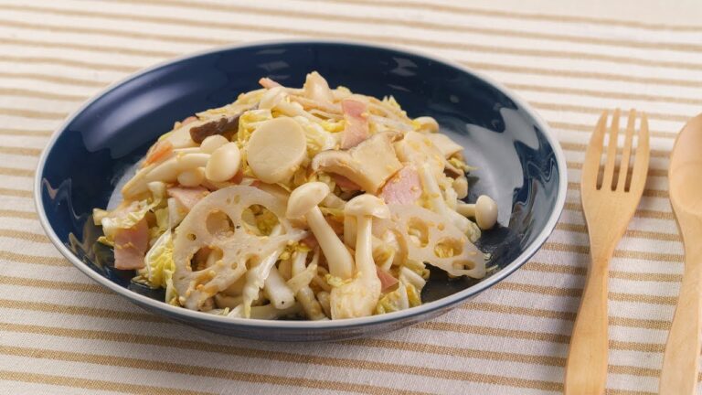 きのことれんこんのホワイトサラダ