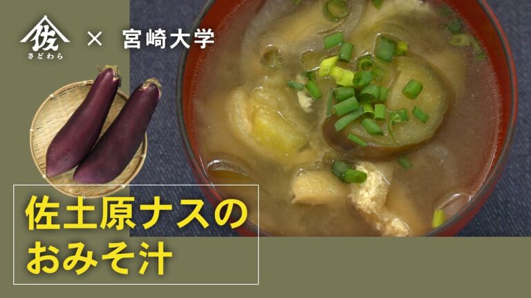 佐土原ナスのおみそ汁