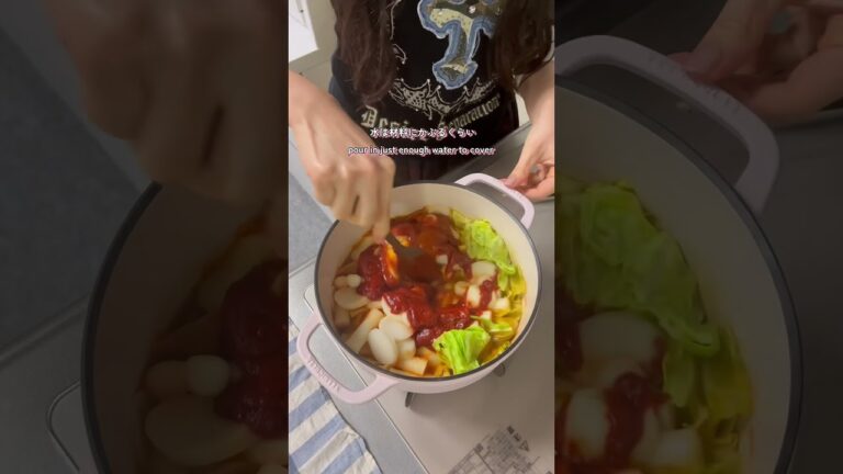 韓国お餅3種類🇰🇷辛さ控えめケチャップトッポッキ&チュモッパの作り方 #韓国料理レシピ #トッポギ #チュモッパ